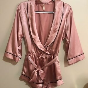 Silky Pajama Romper